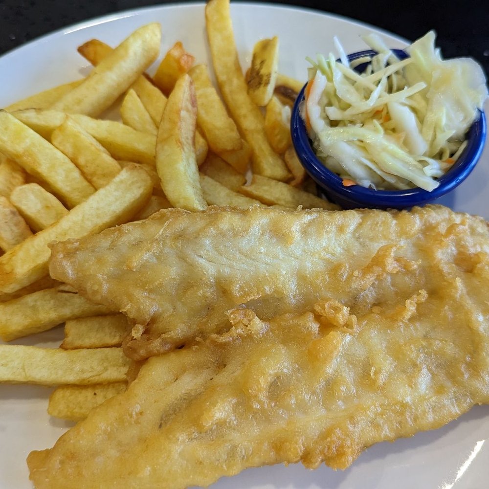 Haddock and fries. Haddock was ok. Fries were slightly stale. Haddock and fries. Haddock was ok. Fries were slightly stale.