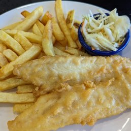 Haddock and fries. Haddock was ok. Fries were slightly stale. Haddock and fries. Haddock was ok. Fries were slightly stale.