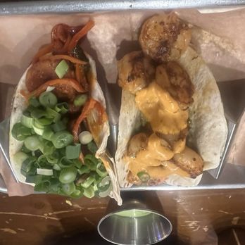 Takorea BBQ - Spicy pork and shrimp tacos - Korean Near Me - Harrison, New Jersey
