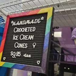 Snowflake Ice Cream Shoppe - Crochet Ice Cream Cones