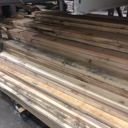 Lowe's Home Improvement - The only white wood they had in the entire store. Completely moldy, cracked, and gashed.