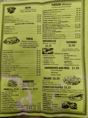 Menu photo 2 Tamazula Tacos Carpentersville, IL