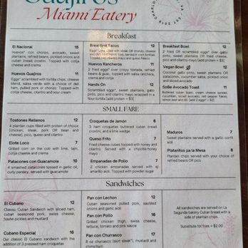 Guajiros Miami Eatery - Menu - Coffee & Tea Near Me - Charlottesville, Virginia Guajiros Miami Eatery - Menu - Coffee & Tea Near Me - Charlottesville, Virginia