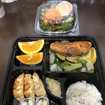 Ginza - Salmon Bento Box - Sushi Bars Near Me - Philadelphia, Pennsylvania Ginza - Salmon Bento Box - Sushi Bars Near Me - Philadelphia, Pennsylvania