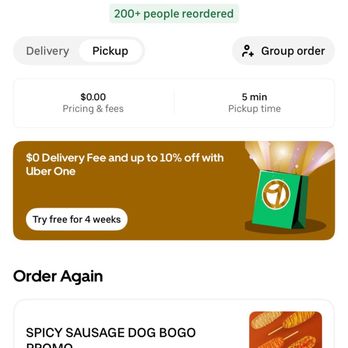 Two Hands Corn Dogs - Uber showing offer - Korean Near Me - Round Rock, Texas