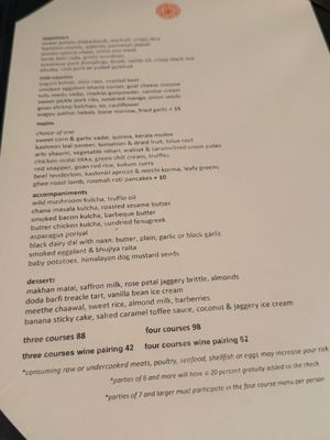 Menu photo 8 Indian Accent New York, NY Menu photo 8 Indian Accent New York, NY