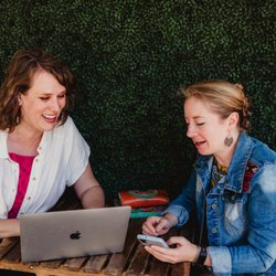 Chillax Finance - Cally Ingebritson, Founder of Chillax Finance, with a client