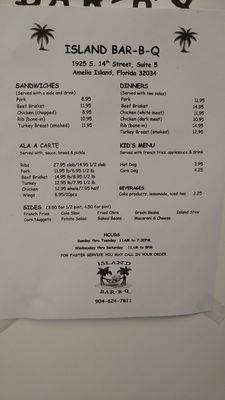 Menu photo 2 Island BBQ Fernandina Beach, FL Menu photo 2 Island BBQ Fernandina Beach, FL