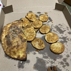 Lily's Pizza - Calazone and potatos
