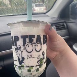 Regular Coconut Thai Slushtea with Green Tea Jelly Regular Coconut Thai Slushtea with Green Tea Jelly