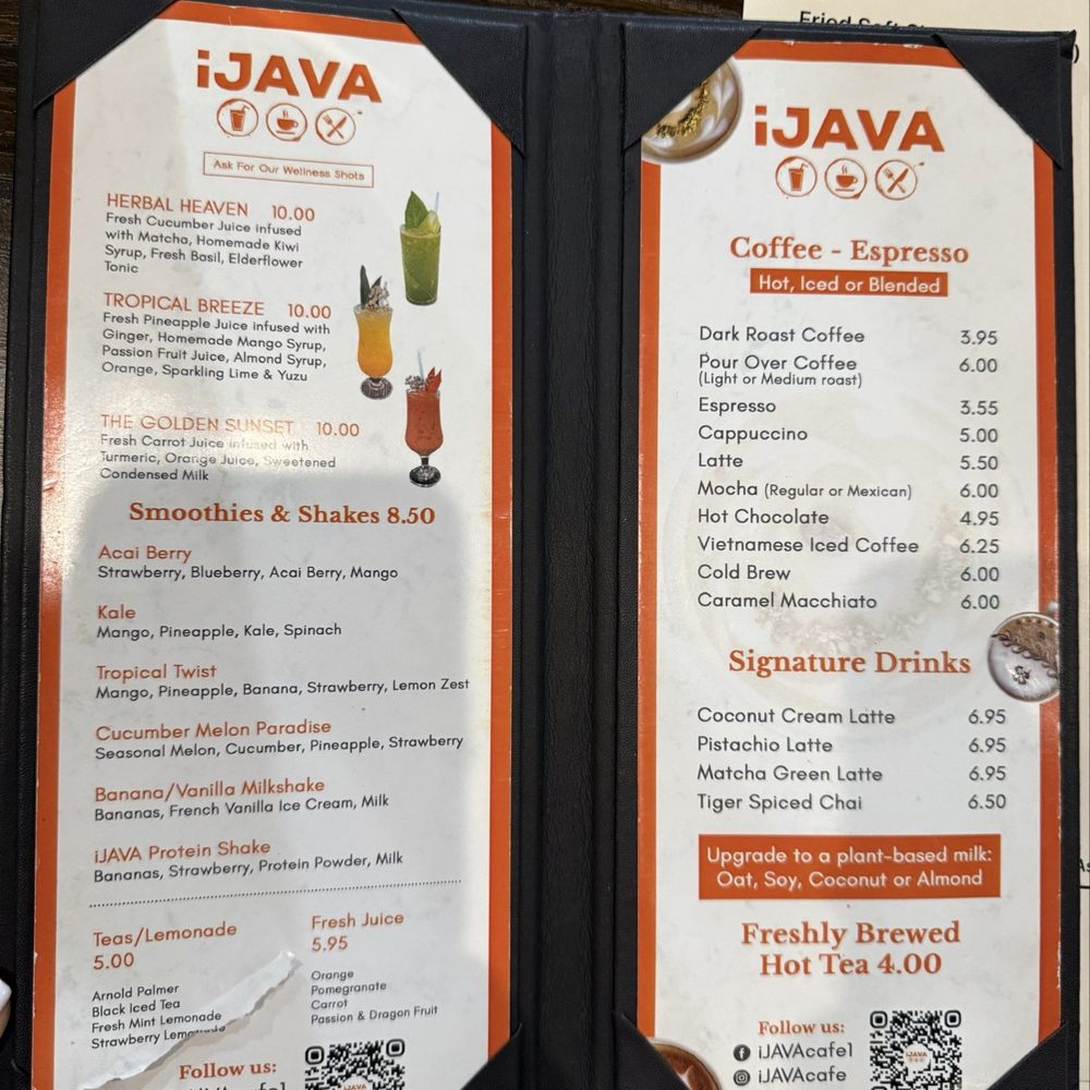iJava Cafe - Menu - Breakfast & Brunch Near Me - San Jose, California