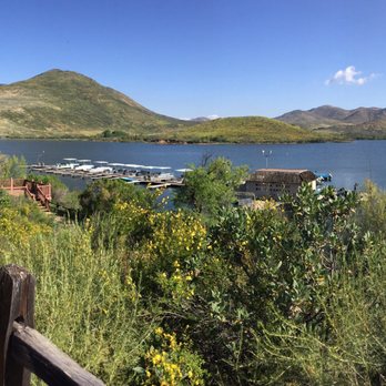 Lake Skinner Camp Grounds - View from where you launch boats. - Campgrounds Near Me - Temecula, California