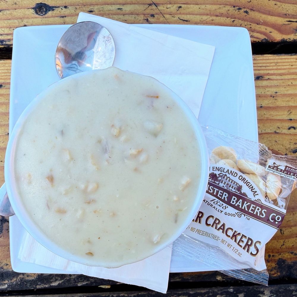 Blue Water - New England Clam Chowder - Seafood Near Me - San Diego, California Blue Water - New England Clam Chowder - Seafood Near Me - San Diego, California