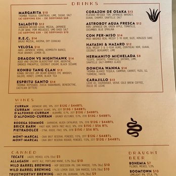 Hermanito - Drinks menu - Mexican Near Me - Los Angeles, California