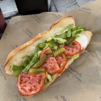 La Sandwicherie - Wynwood - Napoli Sandwich ($11.20) with Prosciutto, Mozzarella, and Vegetables - Sandwiches Near Me - Miami, Florida