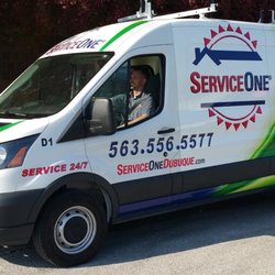ServiceOne Heating, Cooling, Plumbing, and Electrical - Service One work van