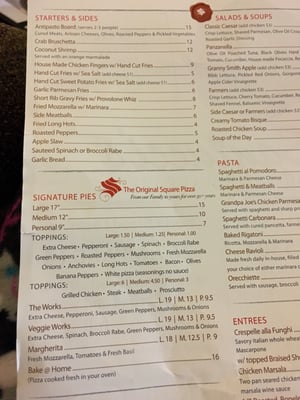 Menu photo 2 Santucci's Original Square Pizza Philadelphia, PA Menu photo 2 Santucci's Original Square Pizza Philadelphia, PA