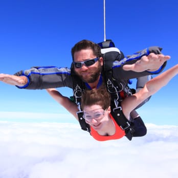 Skydive Midwest Skydiving Center - Freefall with my awesome instructor, Thad! - Skydiving Near Me - Sturtevant, Wisconsin