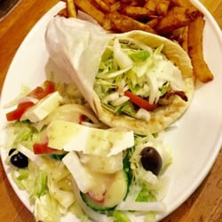 Pierrette Patates - Assiette Souvlaki Pita