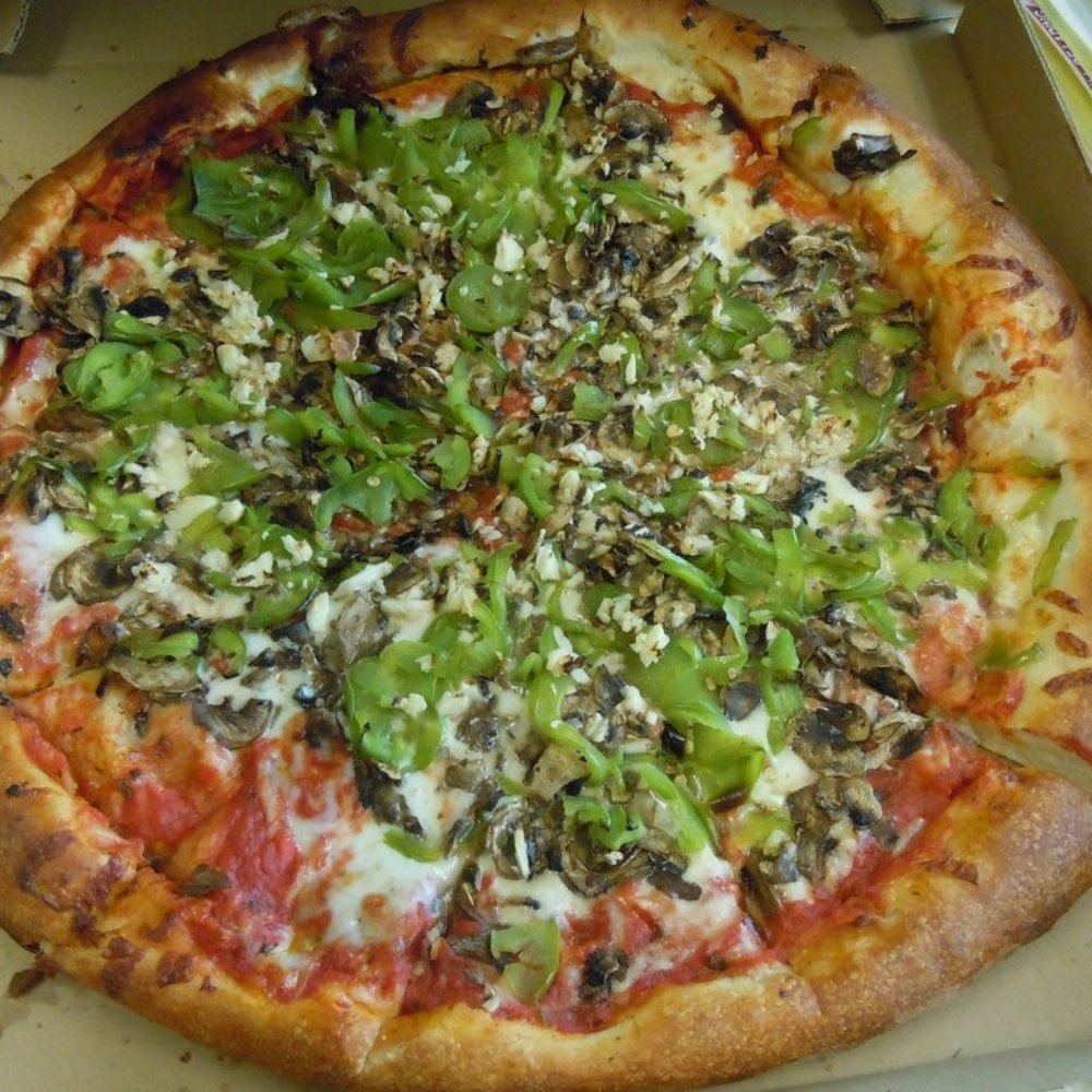 The Post Pizza - Bellpepper, Mushrooms and Garlic :) - Pizza Near Me - El Monte, California The Post Pizza - Bellpepper, Mushrooms and Garlic :) - Pizza Near Me - El Monte, California