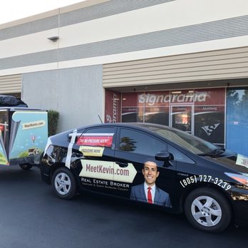 Signarama Ventura - The real estate Prius and trailer with a makeover! - Printing Services Near Me - Ventura, California Signarama Ventura - The real estate Prius and trailer with a makeover! - Printing Services Near Me - Ventura, California