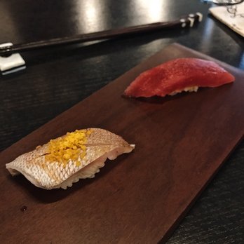 Hinata - Nigiri #3/4 - Hon Maguro (blue fin tuna) and kasugodai (baby red snapper) - Sushi Bars Near Me - San Francisco, California