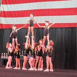 Exceptional Athletics - youth cheer team at a competition