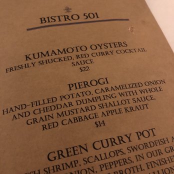 Bistro 501 - French Near Me - Lafayette, Indiana