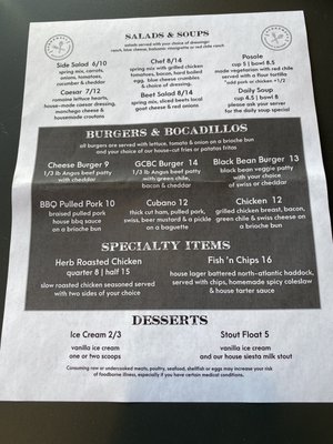 Menu photo 6 Sobremesa Restaurant & Brewery Albuquerque, NM