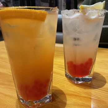 BJ's Restaurant & Brewhouse - Boba-licious Mango Sparkler - Pizza Near Me - Brea, California BJ's Restaurant & Brewhouse - Boba-licious Mango Sparkler - Pizza Near Me - Brea, California