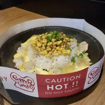 Pepper Lunch - There Is A Caution Warning Around The Hot Pot. - Teppanyaki Near Me - Artesia, California