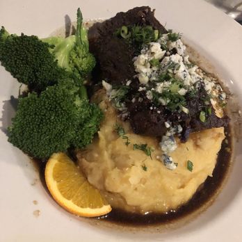 Harbor View Cafe - Braised Roast Beef with Balsamic Reduction and Blue Cheese! Phenomenal! - New American Near Me - Pepin, Wisconsin