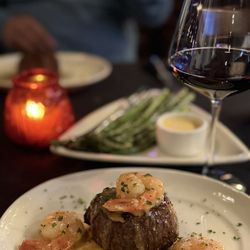 Cornelio’s Steak House - Filet mignon with jumbo shrimp