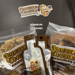 Drunken Cookies - Smores cookie, Nutella cookie, and rum chatta shots
