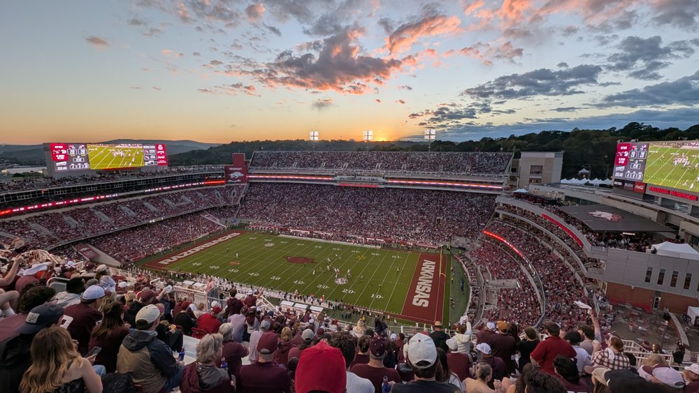 Social spots from Donald W. Reynolds Razorback Stadium