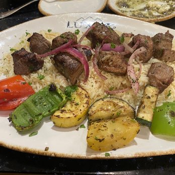 Luxor - Lamb Shish Kebab Plate - Mediterranean Near Me - San Antonio, Texas