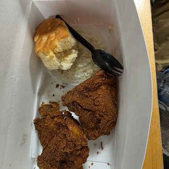 KFC - Dry ass burnt chicken, sour coleslaw and 2 day old dry hard biscuit - Fast Food Near Me - Las Cruces, New Mexico KFC - Dry ass burnt chicken, sour coleslaw and 2 day old dry hard biscuit - Fast Food Near Me - Las Cruces, New Mexico