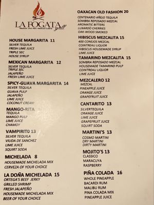 Menu photo 1 La Fogata Grill Santa Fe, NM