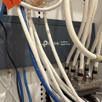Spectrum7 Communications - Ethernet switch set up in network panel/box. - Home Automation Near Me