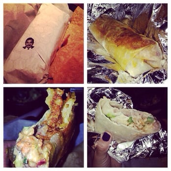 Crescent Ballroom - Burritos: al pastor (left) and bean and cheese (right). - Music Venues Near Me - Phoenix, Arizona
