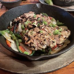 Chicken fajitas. Chicken fajitas.