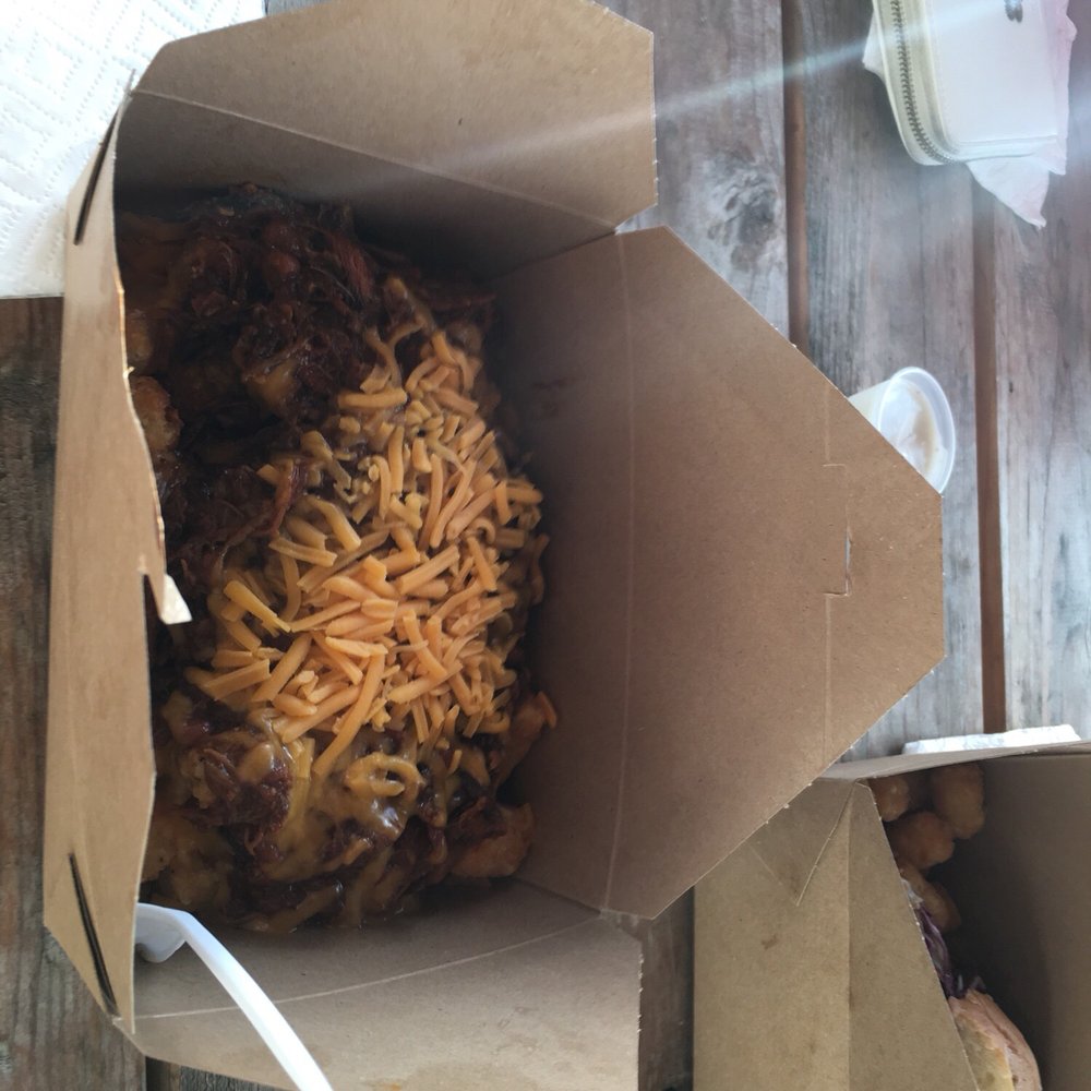 Hog N Tots - Large order of pork tots. So good and a very generous portion! - Food Trucks Near Me - Tillamook, Oregon