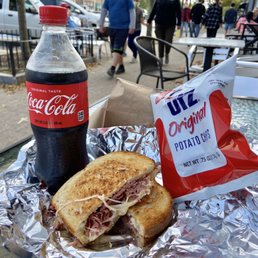 a sandwich and a soda a sandwich and a soda