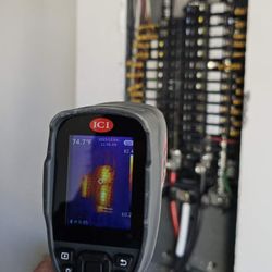 Better Home Inspections - Infrared inspection of an electrical panel.