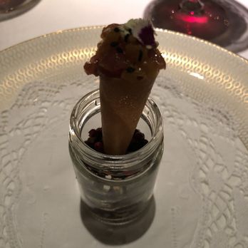 The Elderberry House - Ahi tartar - yes, served in a jar with little stones seemed a bit strange - French Near Me - Oakhurst, California The Elderberry House - Ahi tartar - yes, served in a jar with little stones seemed a bit strange - French Near Me - Oakhurst, California