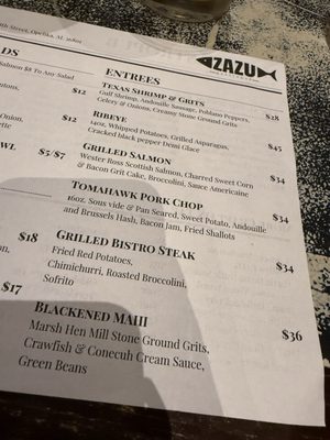 Menu photo 2 Zazu Opelika, AL