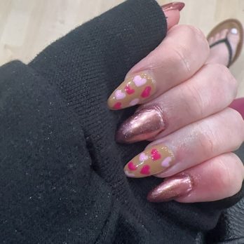 TB Nail Spa - If you look closely at my pinky nail, you could see where they had injured my cuticle. I felt the pain for a whole entire month. - Nail Salons Near Me - Fresno, California
