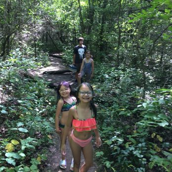 Waterfall Glen Forest Preserve - My kids walking in one of the paths by the stream that leads to the waterfall - Parks Near Me - Darien, Illinois Waterfall Glen Forest Preserve - My kids walking in one of the paths by the stream that leads to the waterfall - Parks Near Me - Darien, Illinois