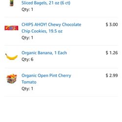 Amazon Fresh - Receipt of some of the best deals I found.