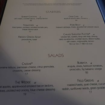 Sunset Terrace - Starters & Salads menu - Seafood Near Me - Asheville, North Carolina Sunset Terrace - Starters & Salads menu - Seafood Near Me - Asheville, North Carolina